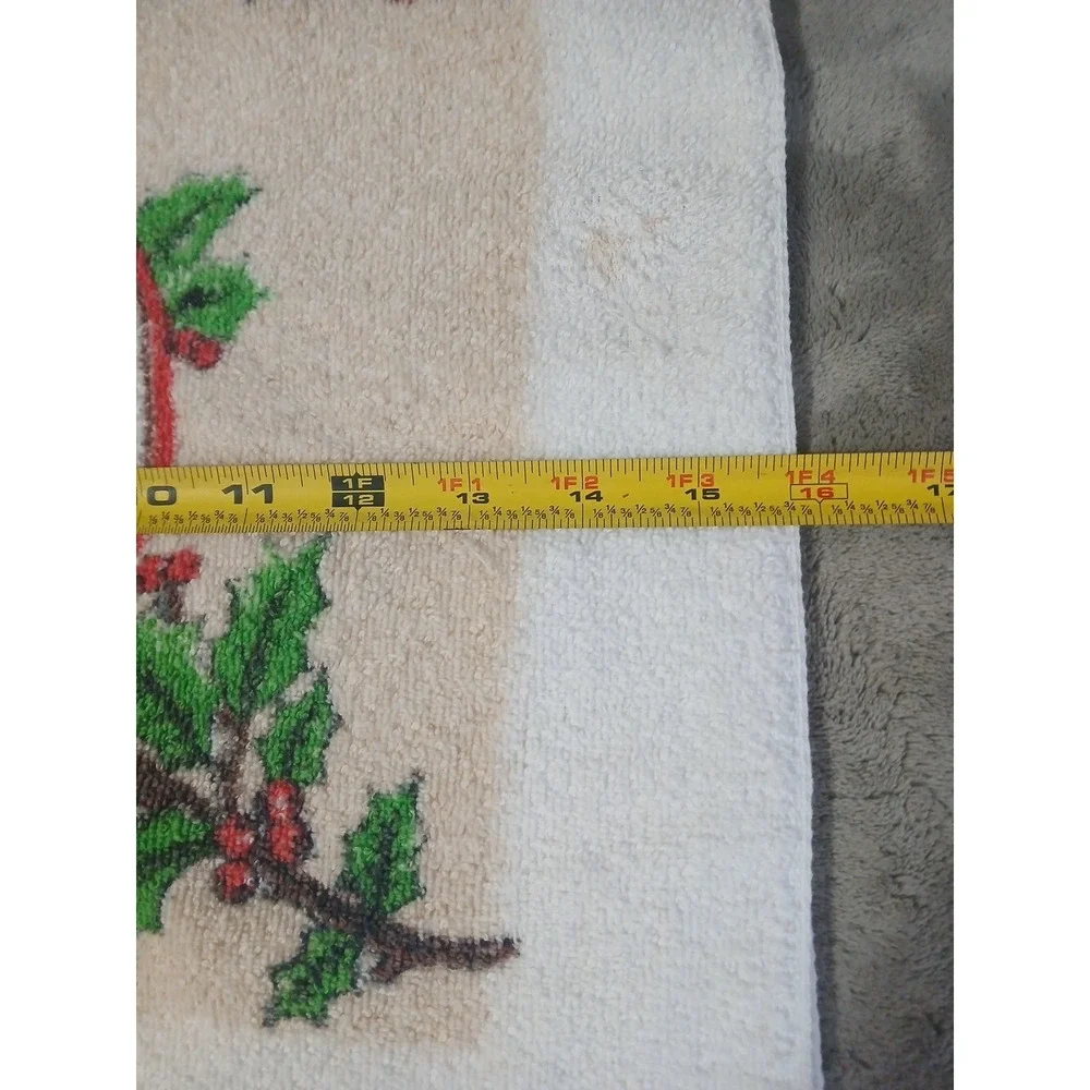 2 Christmas Kitchen Towels Terrycloth Dish Hand Country Farm‎ Mail Box READ